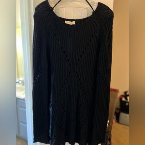 CIEL Black Angora Tunic Sweater